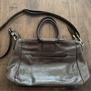 HOBO Coffee Galaxy Leather Handbag
